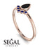 Pear Shaped Stacking Sapphire Ring - Brianna No. 68 image 3