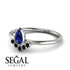 Pear Shaped Stacking Black Diamond Ring - Brianna No. 45 image 2