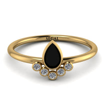 Pear Shaped Stacking Diamond Ring - Brianna No. 7 image 1
