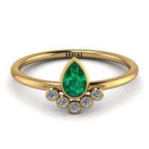 Pear Shaped Stacking Diamond Ring - Brianna No. 4 image 1