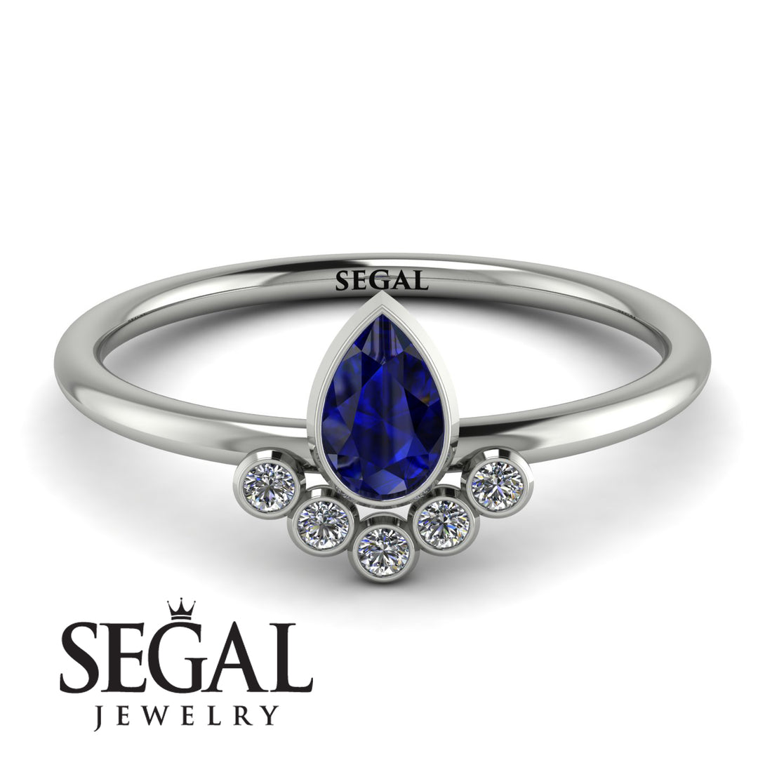 Pear Shaped Stacking Diamond Ring - Brianna No. 15