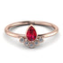 Pear Shaped Stacking Diamond Ring - Brianna No. 11 image 1