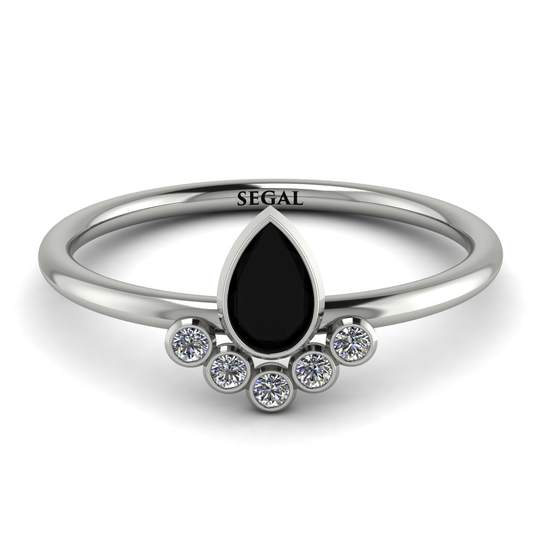 Pear Shaped Stacking Diamond Ring - Brianna No. 9