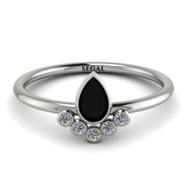 Pear Shaped Stacking Diamond Ring - Brianna No. 9 image 1
