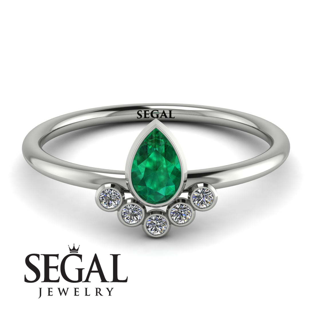 Pear Shaped Stacking Diamond Ring - Brianna No. 6