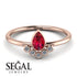 Pear Shaped Stacking Diamond Ring - Brianna No. 11