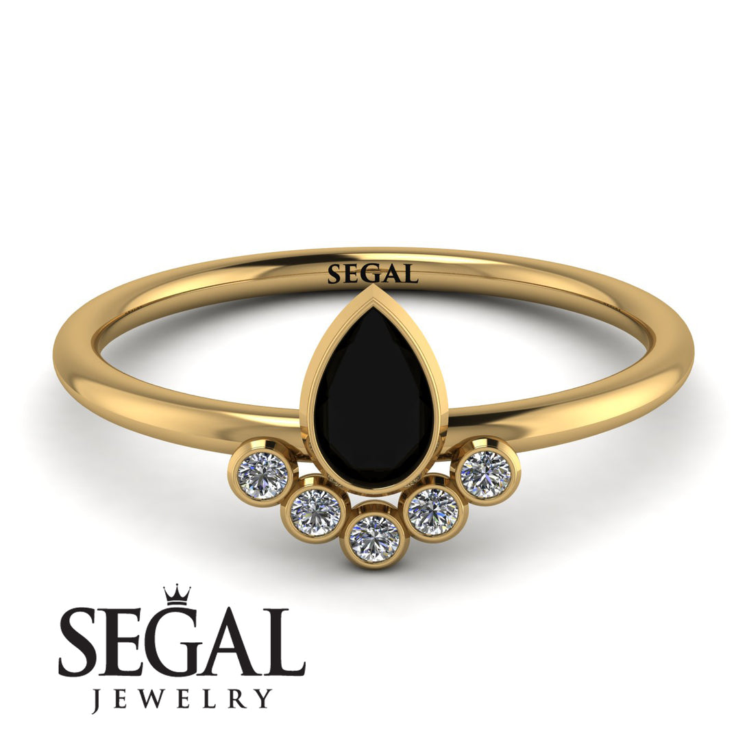 Pear Shaped Stacking Diamond Ring - Brianna No. 7