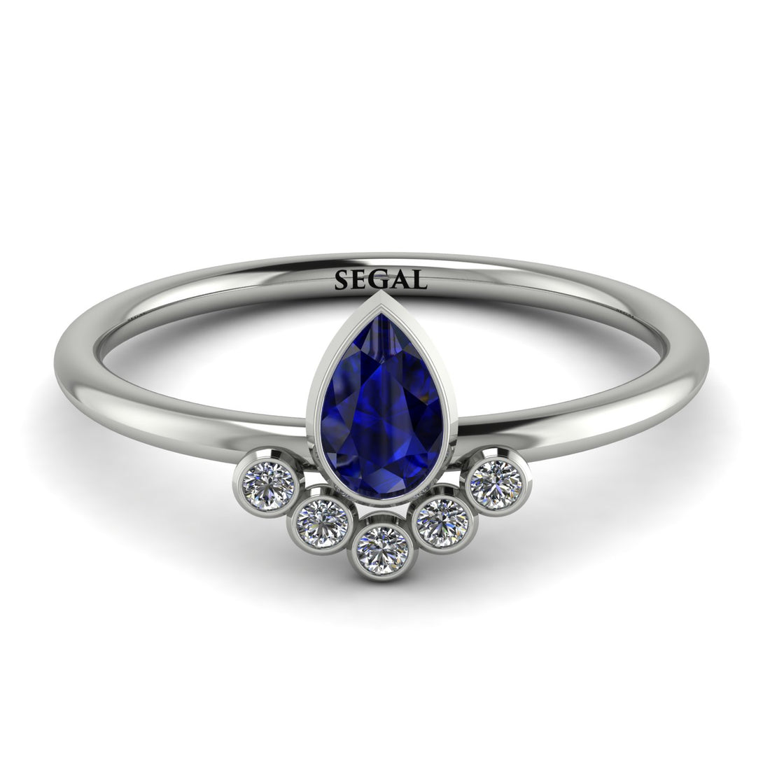 Pear Shaped Stacking Diamond Ring - Brianna No. 15