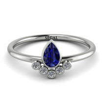 Pear Shaped Stacking Diamond Ring - Brianna No. 15 image 1