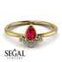 Pear Shaped Stacking Diamond Ring - Brianna No. 10