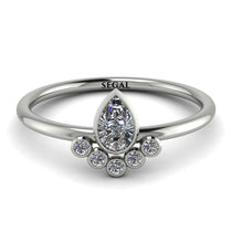 Pear Shaped Stacking Diamond Ring - Brianna No. 3 image 1