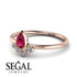 Pear Shaped Stacking Diamond Ring - Brianna No. 11