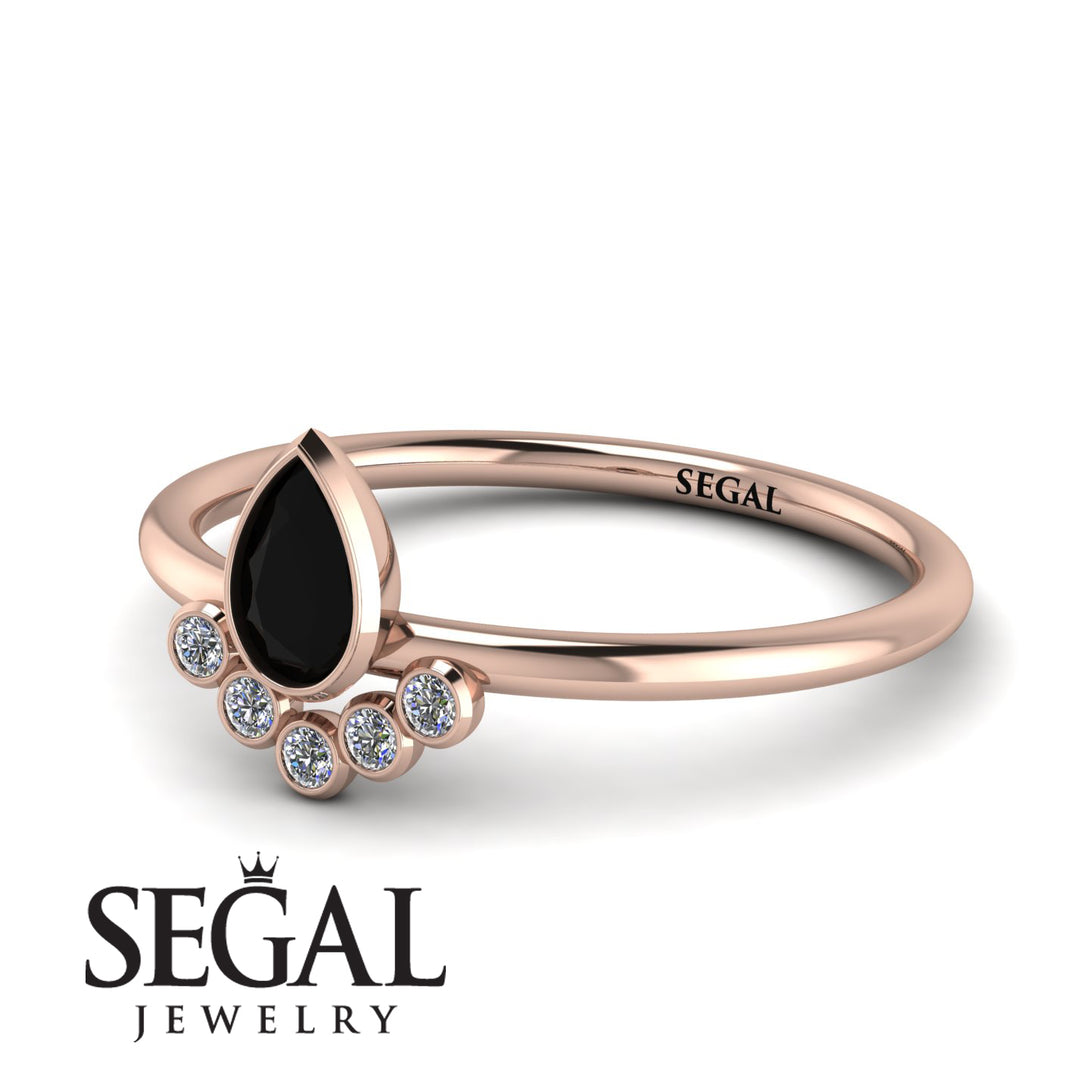 Pear Shaped Stacking Diamond Ring - Brianna No. 8