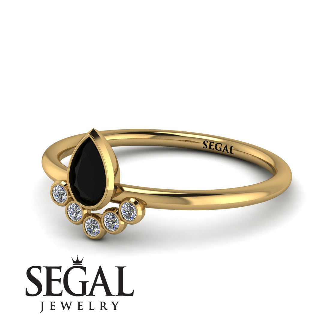 Pear Shaped Stacking Diamond Ring - Brianna No. 7