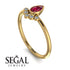 Pear Shaped Stacking Diamond Ring - Brianna No. 10