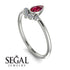 Pear Shaped Stacking Diamond Ring - Brianna No. 12