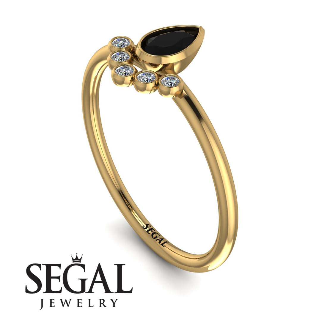 Pear Shaped Stacking Diamond Ring - Brianna No. 7