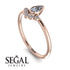 Pear Shaped Stacking Diamond Ring - Brianna No. 2