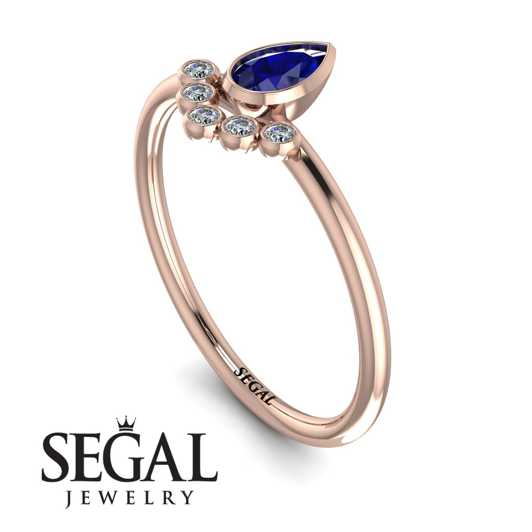 Pear Shaped Stacking Diamond Ring - Brianna No. 14