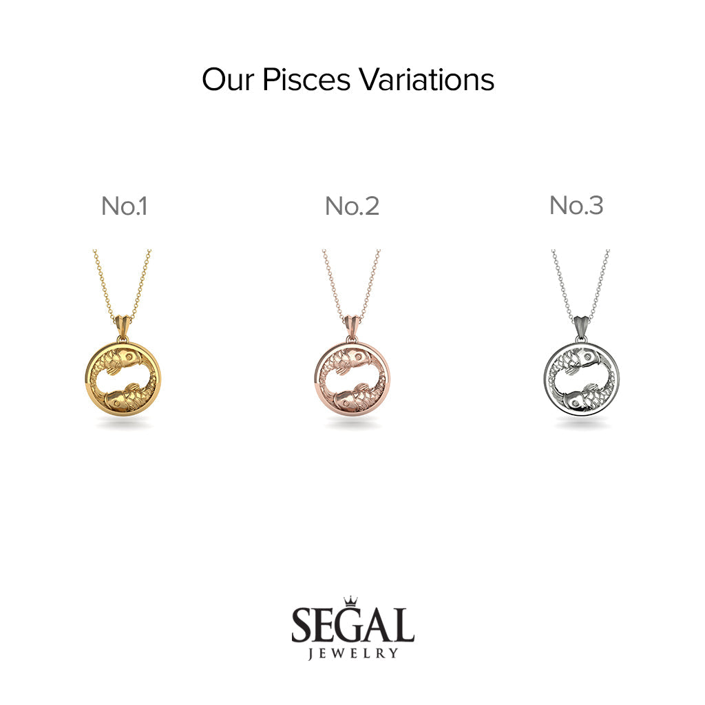 Elegant Zodiac Pendant - Pisces No. 1