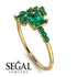 Princess Cut Mix Emerald Ring - Mya No. 19 image 10