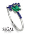 Princess Cut Mix Emerald Ring - Mya No. 66