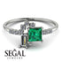 Princess Cut Mix Emerald Ring - Mya No. 6