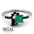 Princess Cut Mix Emerald Ring - Mya No. 36 image 2