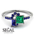 Princess Cut Mix Emerald Ring - Mya No. 66 image 2