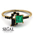 Princess Cut Mix Emerald Ring - Mya No. 34