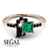 Princess Cut Mix Emerald Ring - Mya No. 35 image 2