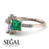 Princess Cut Mix Emerald Ring - Mya No. 5