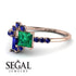 Princess Cut Mix Emerald Ring - Mya No. 65