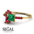 Princess Cut Mix Emerald Ring - Mya No. 49 image 3