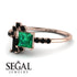Princess Cut Mix Emerald Ring - Mya No. 35