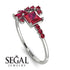 Princess Cut Mix Ruby Ring - Mya No. 57 image 10