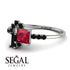 Princess Cut Mix Ruby Ring - Mya No. 42 image 3