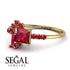 Princess Cut Mix Ruby Ring - Mya No. 55 image 3