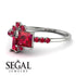 Princess Cut Mix Ruby Ring - Mya No. 57 image 3