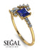 Princess Cut Mix Sapphire Ring - Mya No. 13 image 10