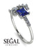 Princess Cut Mix Sapphire Ring - Mya No. 15 image 10