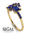 Princess Cut Mix Sapphire Ring - Mya No. 73