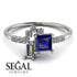 Princess Cut Mix Sapphire Ring - Mya No. 15 image 2