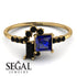 Princess Cut Mix Sapphire Ring - Mya No. 43 image 2