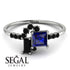 Princess Cut Mix Sapphire Ring - Mya No. 45