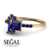 Princess Cut Mix Sapphire Ring - Mya No. 73 image 3