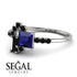 Princess Cut Mix Sapphire Ring - Mya No. 45 image 3