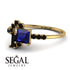Princess Cut Mix Sapphire Ring - Mya No. 43 image 3