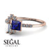Princess Cut Mix Sapphire Ring - Mya No. 14