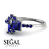 Princess Cut Mix Sapphire Ring - Mya No. 75